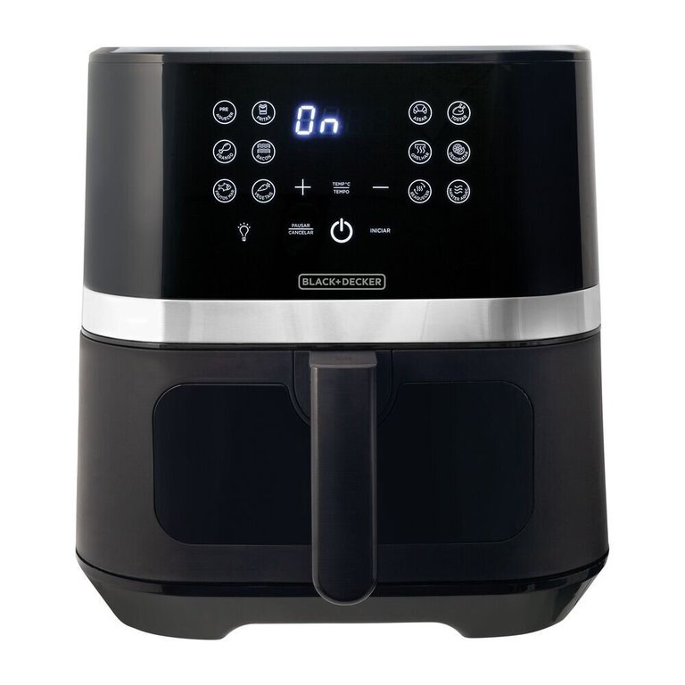 Fritadeira sem Óleo Black e Decker Gourmand Gris 5,5l 1700w