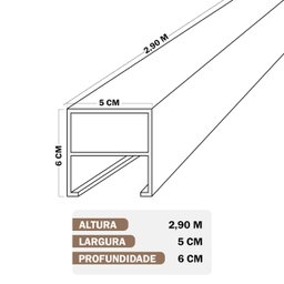 Brise Wpc Interno 290x5x6cm - 7