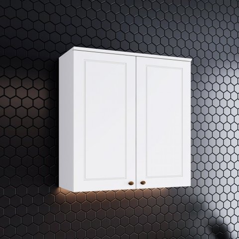 Armário Aéreo 2 Portas 80 Cm Amy Casa 812