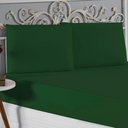 Ver imagem 3 de Jogo de Cama Casal Viúva Nobre 3 Peças Malha 100% Algodão - Verde-bandeira