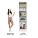 Ver imagem 4 de Paneleiro 60 cm com Nichos Abertos para Cozinha Madesa Glamy, Agata, Stella Branco