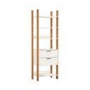 Ver imagem 2 de Guarda Roupa Closet Industrial Modulado 1 Peça 2 Gavetas 73,5cm 100% MDF Branco/Freijó/Off White