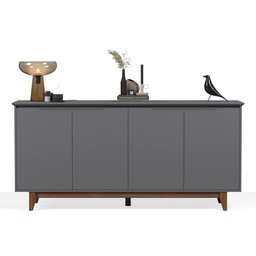 Buffet 4 Portas Flow: Cinza - 3