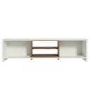 Ver imagem 4 de Rack para Tv até 75 Polegadas 180 Cm 2 Portas Branco/rustic Metz Madesa Branco