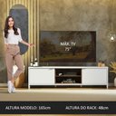 Ver imagem 7 de Rack para Tv até 75 Polegadas 180 Cm 2 Portas Branco/rustic Metz Madesa Branco