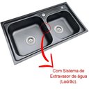 Ver imagem 3 de Cuba Dupla Gourmet Pia Cozinha Inox Preto Acessório Brinovar