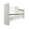 Porta Temperos em Aço Carbono Branco e Madeira C/ Porta Papel - 100cm Linha Home - 5