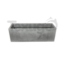 Ver imagem 3 de Cachepô Floreira Urbe 88 Jardineira Polietileno 86x29x29cm Cimento Queimado Japi