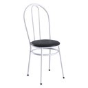 Ver imagem 5 de Conjunto Mesa de Jantar com 4 Cadeiras Multimóveis Cr50266 Branco/preto
