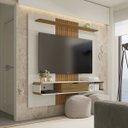 Ver mais imagens de Painel para TV até 65 Polegadas 158,4CMX160,5cm Lisboa Branco