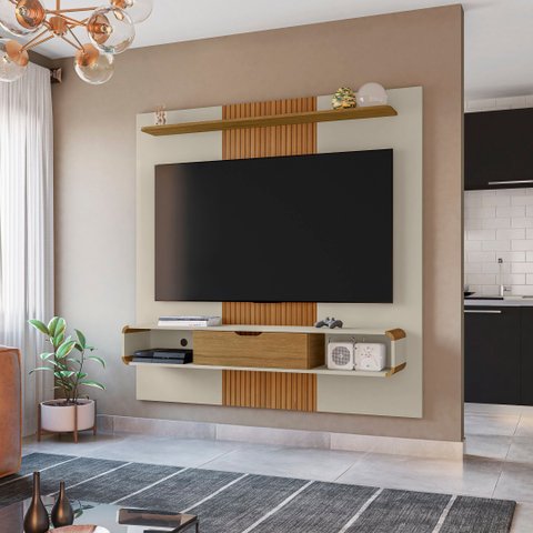 Painel para TV até 65 Polegadas 158,4CMX160,5cm Lisboa Branco