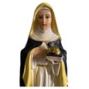 Ver imagem 2 de Imagem De Santa Edwiges Fé Milagres Em Resina Especial 31 Cm