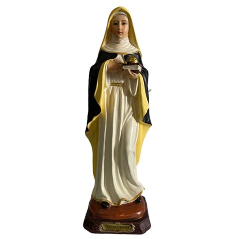 Imagem De Santa Edwiges Fé Milagres Em Resina Especial 31 Cm