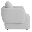 Ver imagem 4 de Poltrona Decorativa Sala de Estar Duna Bouclé Cinza Claro - Nexta Casa