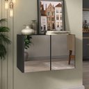 Ver imagem 2 de Aparador Buffet Suspenso com Espelhos 2 Portas Multimóveis Mp8003