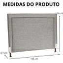 Ver imagem 6 de Cabeceira de Cama Box Estofada 195 Cm King Viviane Linho