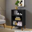 Ver imagem 2 de Armário Organizador Multiuso Cali 50cm MDF Preto Lavanderia Quarto Cozinha