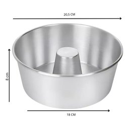 Forma Assadeira Suíça 18x8x20 Pudim Bolo Torta Gelatina Jjb - 3