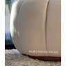 Kit Poltrona Decorativa Concha C/almofada e Puff Boucle Bege Abobora - Montanaris Decor - 5