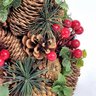 Árvore de Natal Decorativa com Pinhas e Berries Flor 33cm - 4