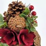 Árvore de Natal Decorativa com Pinhas e Berries Flor 33cm - 3