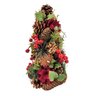 Árvore de Natal Decorativa com Pinhas e Berries Flor 33cm - 1