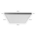 Ver imagem 2 de Painel Plafon Led Sobrepor Quadrado 40w Luminaria Teto Luz Fria St1453