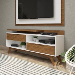 Rack para TV até 55 Polegadas 2 Gavetas Club