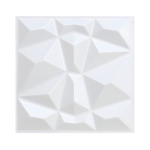 20 Placas 3d Revestimento de Parede Autocolante Diamante - 25x25cm