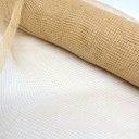 Ver imagem 6 de Kit Tela Decorativa Natal Fita Gigante 52cm X 5 Metros Bege Natural 2 Peças - Magizi