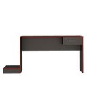 Ver imagem 3 de Escrivaninha Mesa Escritório Gamer 1 Gaveta 160,5cm Preto e Vermelho