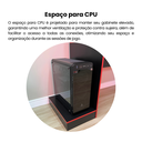 Ver imagem 7 de Escrivaninha Mesa Escritório Gamer 1 Gaveta 160,5cm Preto e Vermelho