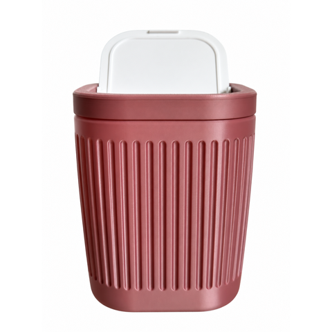Lixeira de Mesa 2 Litros com Tampa Basculante:Rosé Gold