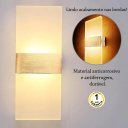 Ver imagem 2 de 3 Arandela Cabeceira Acrilico Jateado Led Integrado Lup95