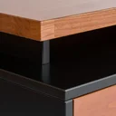 Ver imagem 6 de Rack para TV até 55 Polegadas 100% MDF 150cm Pés em Madeira Maciça 2 Gavetas Club Preto