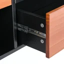 Ver imagem 5 de Rack para TV até 55 Polegadas 100% MDF 150cm Pés em Madeira Maciça 2 Gavetas Club Preto