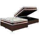 Ver imagem 1 de Cama Box Baú Casal: Colchão Ortopédico Paropas D45 Paropas Resiste Hotel Df 22 + Base Universal