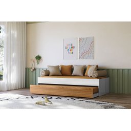 Bicama Infantil Onix Branco/nature - Peternella - 4