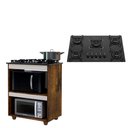 Ver imagem 1 de Kit Balcão Cooktop Turim Ype/off White com Fogão Cooktop 5 Bocas Itatiaia