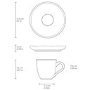 Ver imagem 2 de Xícara de Chá 170ml com Pires Bio Rouxinol Cerâmica Porto Brasil Cozinha Mesa Posta