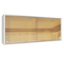 Ver imagem 1 de Armário Aéreo Madesa 2 Portas de Correr Vidro Reflex para Cozinhas Glamy, Lux, Agata e Reims Branco