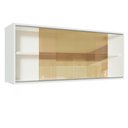 Ver imagem 5 de Armário Aéreo Madesa 2 Portas de Correr Vidro Reflex para Cozinhas Glamy, Lux, Agata e Reims Branco