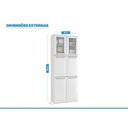 Ver imagem 6 de Paneleiro Duplo em Aço em Aço 6 Portas 2 de Vidro 4 Prateleiras Luce Itatiaia