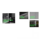 Ver imagem 7 de Paneleiro Duplo em Aço com Vidro 6 Portas 5 Prateleiras Tarsila Itatiaia