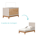 Ver imagem 3 de Quarto de Bebê Berço Americano + Cômoda Infantil 4g Areia Savana Flip