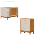 Ver imagem 2 de Quarto de Bebê Berço Americano + Cômoda Infantil 4g Areia Savana Flip