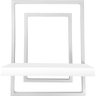 Prateleira Quadro Nicho de Parede Decorativo Torun em Aço e Mdp - Branca - 5