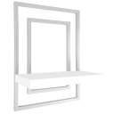 Ver imagem 1 de Prateleira Quadro Nicho de Parede Decorativo Torun em Aço e Mdp - Branca