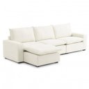 Ver imagem 3 de Sofá Modular Hug 6 Lugares 375cm com 1 Puff em Linho CabeCasa MadeiraOriginals