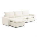 Ver imagem 3 de Sofá Modular Hug 6 Lugares 375cm com 1 Puff em Linho CabeCasa MadeiraOriginals